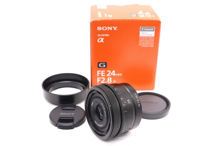 Sony FE 24mm f/2.8 G в упаковке