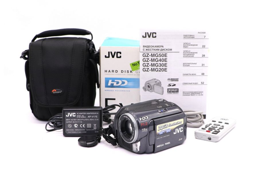 Видеокамера JVC GZ-MG50E в упаковке 