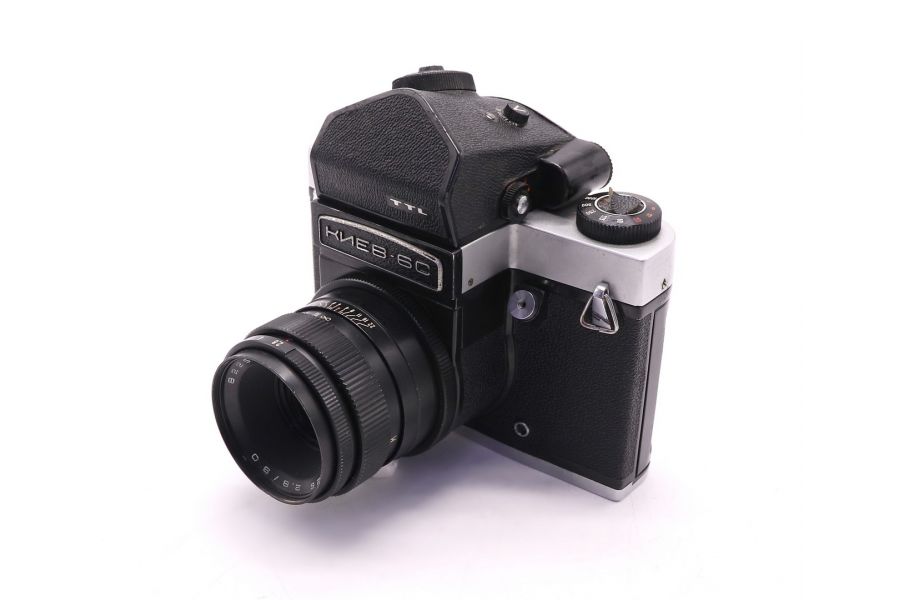 Фотокамера Киев 6С + Вега-12Б (СССР, 1982 г.)