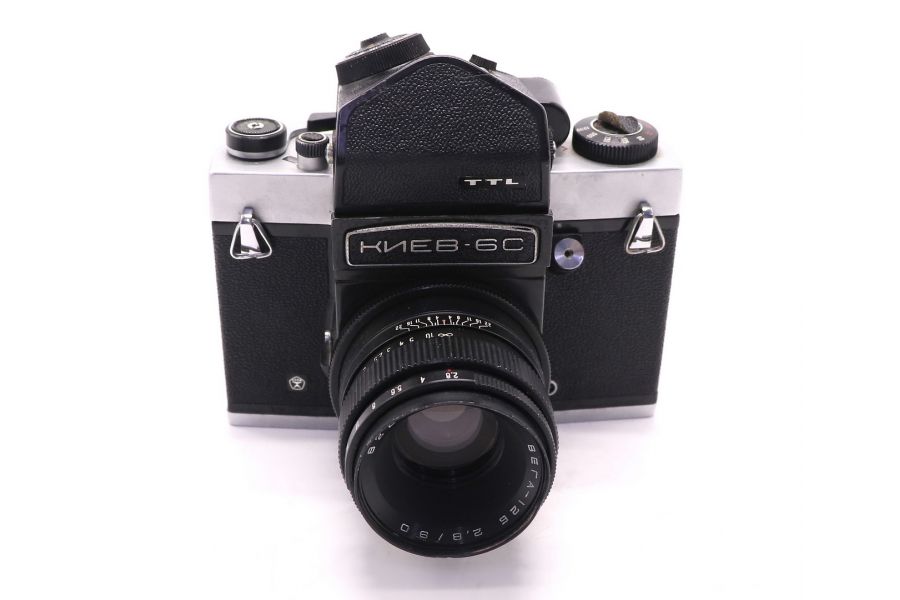 Фотокамера Киев 6С + Вега-12Б (СССР, 1982 г.)