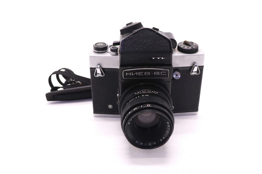 Фотокамера Киев 6С + Вега-12Б (СССР, 1982 г.)