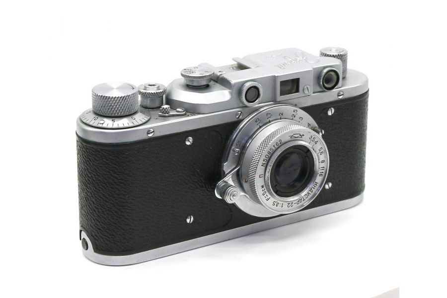 Зоркий + Индустар 22 в упаковке (СССР, 1955)