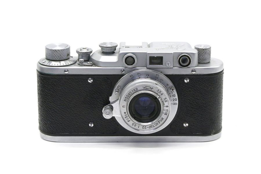 Зоркий + Индустар 22 в упаковке (СССР, 1955)