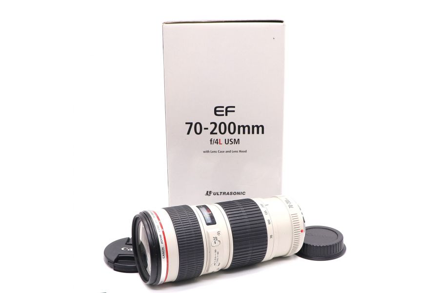 Canon EF 70-200mm f/4L USM в упаковке