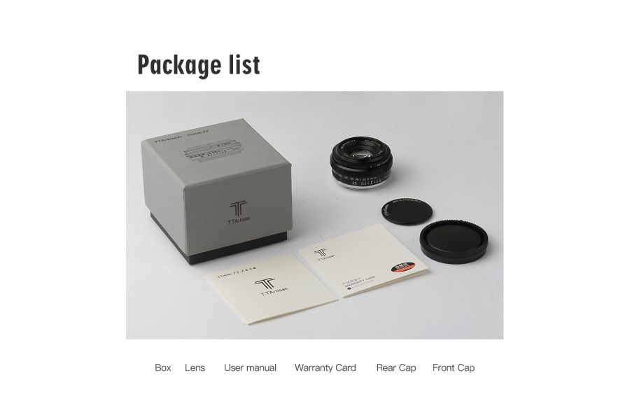 TTartisan 25mm f/2 APS-C для Canon EOS R