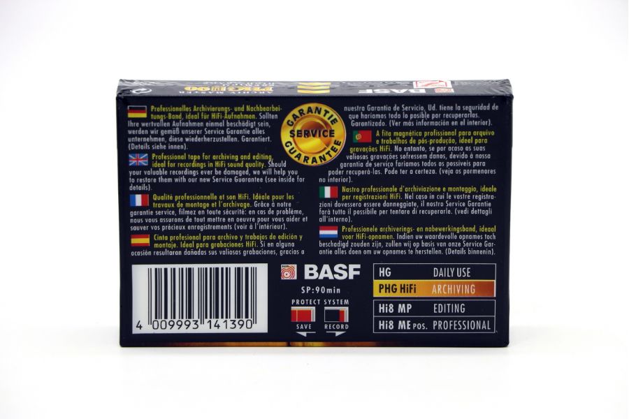 Видеокассета BASF PHG HiFi90 8 мм