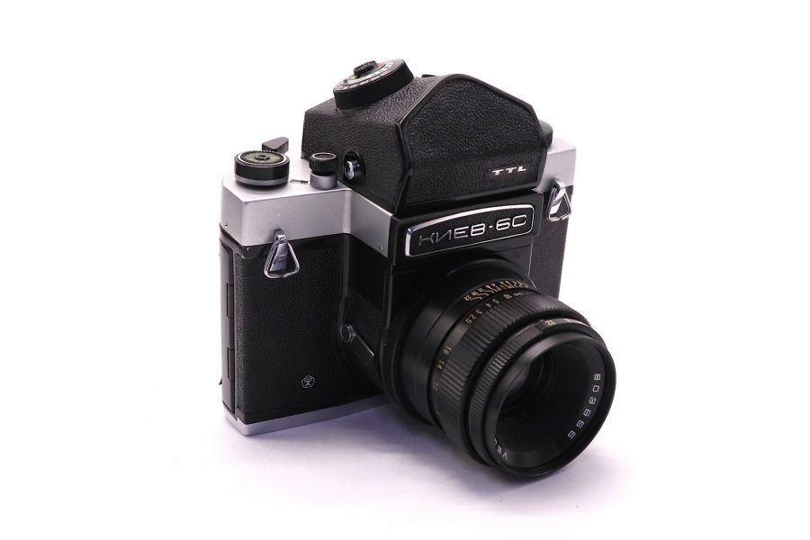 Фотокамера Киев 6С + Вега-12Б (СССР, 1980)