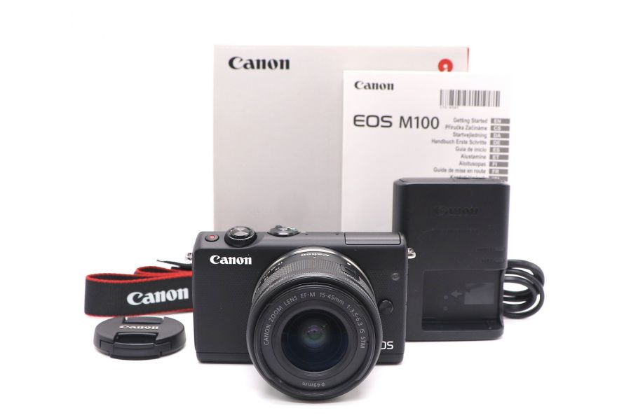 Canon EOS M100 black kit в упаковке