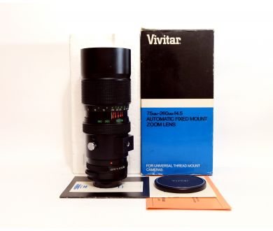 Vivitar auto zoom 4.5/75-260mm (Japan, 1976)