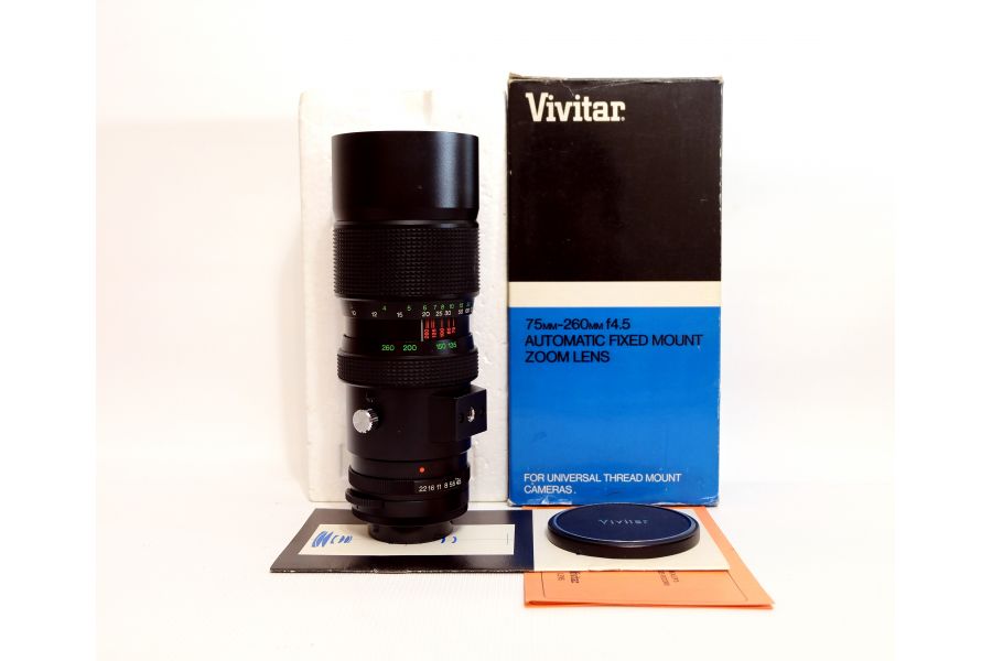 Vivitar auto zoom 4.5/75-260mm (Japan, 1976)