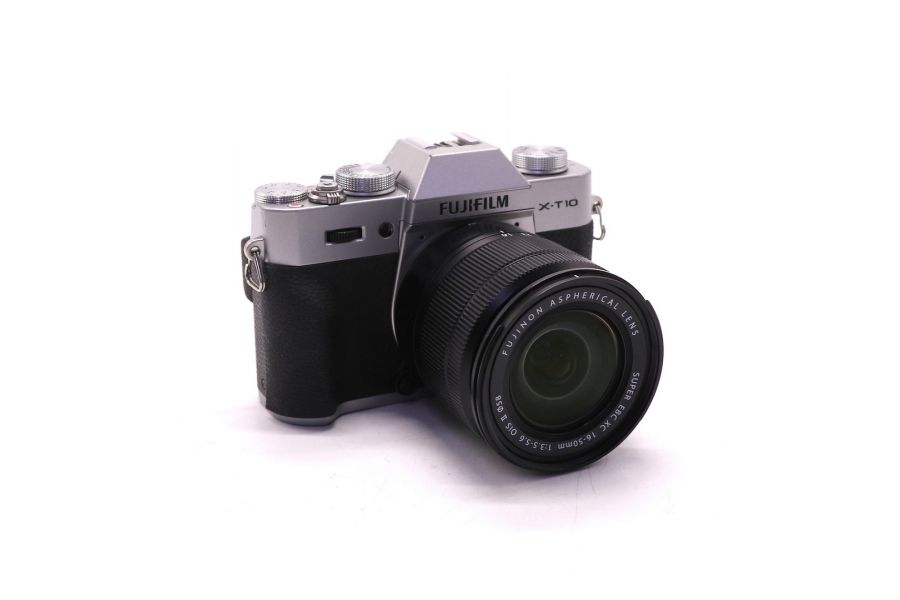 Фотокамера Компактная Fujifilm X-T10 kit серебристая 