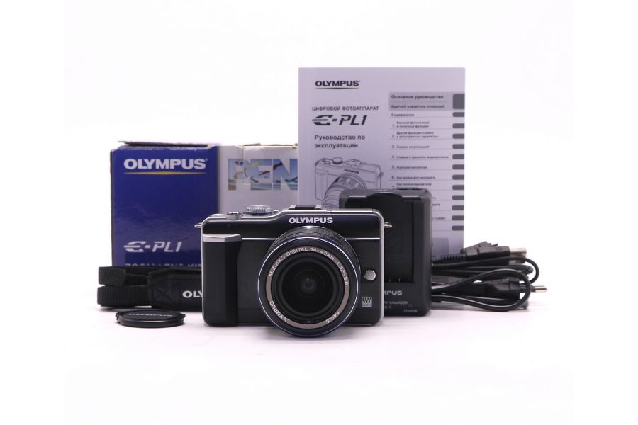 Olympus pen E-PL1 kit в упаковке (пробег 850 кадров)