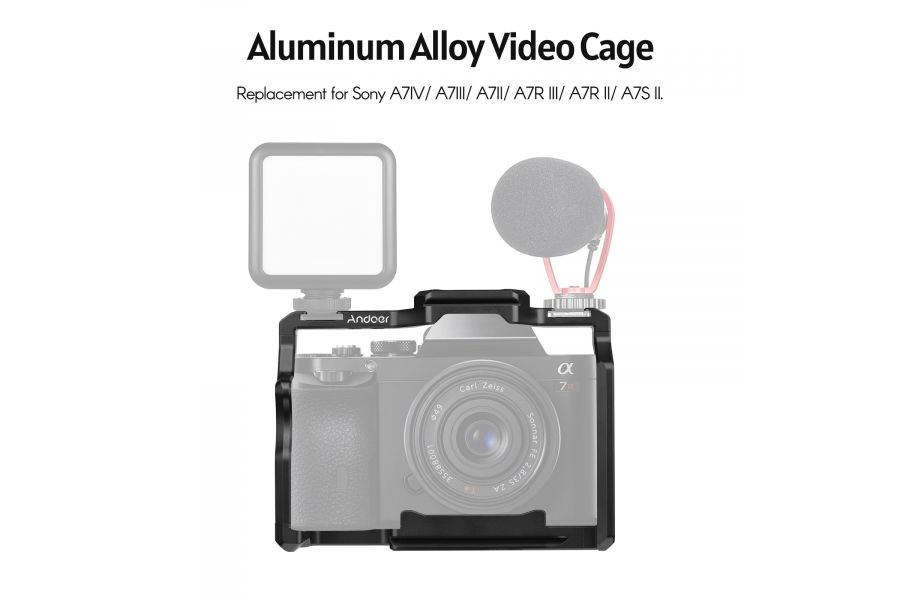 Клетка Andoer для фотокамер Sony A7IV, A7III, A7II, A7RIII, A7RII, A7SII